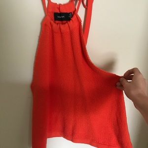 MINKPINK orange adjustable top